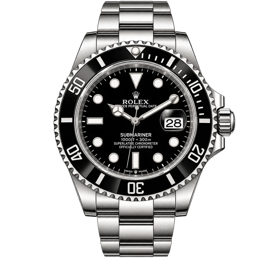 Rolex Submariner Date in Oystersteel mit schwarzer Keramiklünette